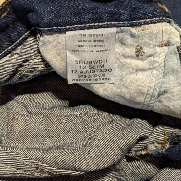 🆕NWT RUSTLER RELAXED FIT DENIM JEANS - 12 SLIM - Picture 3 of 3